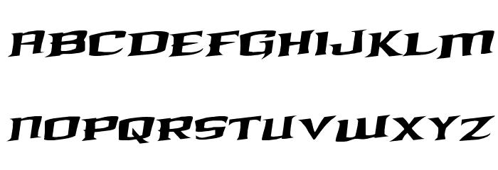 Kreature Kombat Rotalic Font LOWERCASE