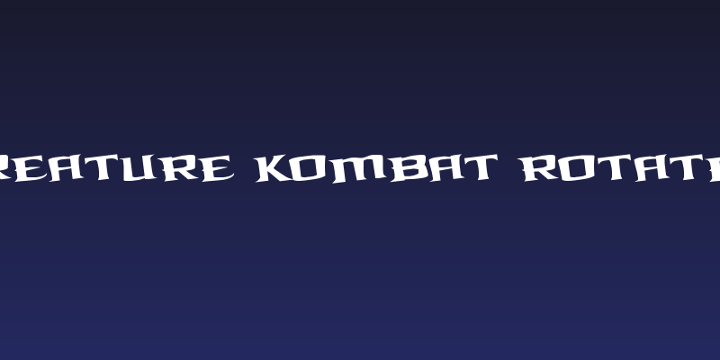 Kreature Kombat Rotated Social Header