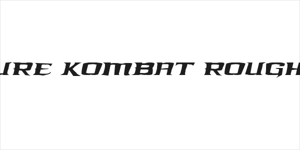 Kreature Kombat Rough Italic Logo