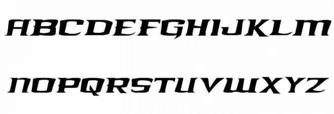Kreature Kombat Staggered Italic Polices MAJUSCULES