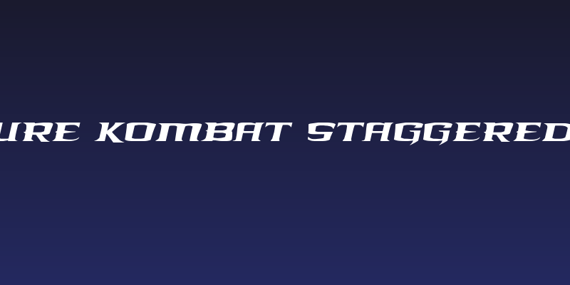 Kreature Kombat Staggered Italic Social Header