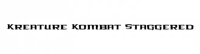 Kreature Kombat Staggered  Fuentes Gratis Descargar