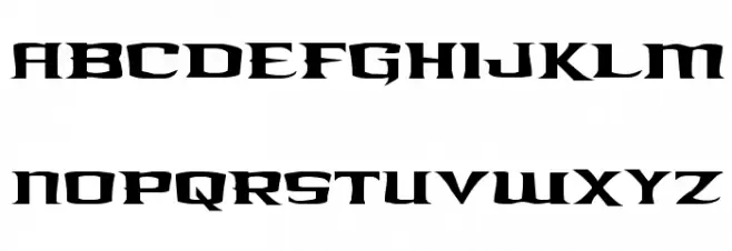 Kreature Kombat Staggered Polices MAJUSCULES
