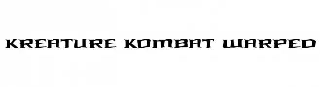 Kreature Kombat Warped  Fuentes Gratis Descargar