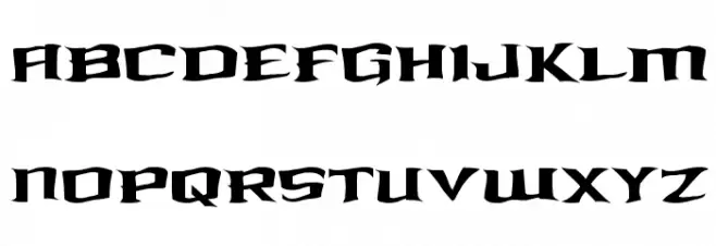 Kreature Kombat Warped フォント 大文字