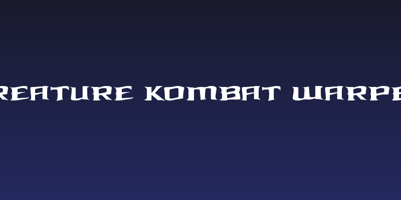 Kreature Kombat Warped Social Header