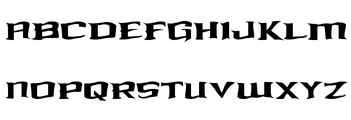 Kreature Kombat Warped Font LOWERCASE