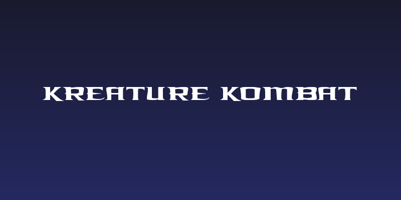 Kreature Kombat Social Header