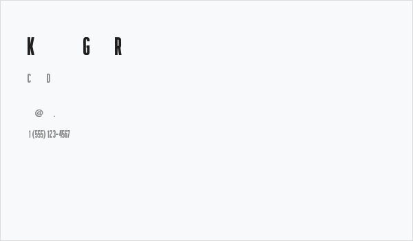 Krechanstaud Gothic Rough Business Card