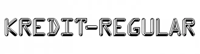 Kredit-Regular  font caratteri gratis