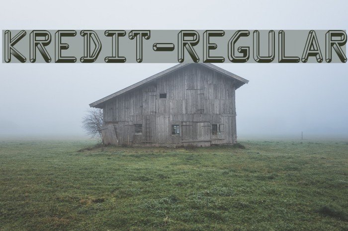 Kredit-Regular Font examples