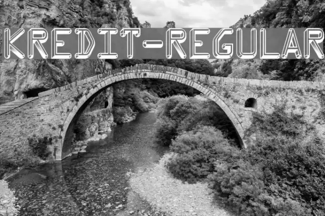 Kredit-Regular Font examples