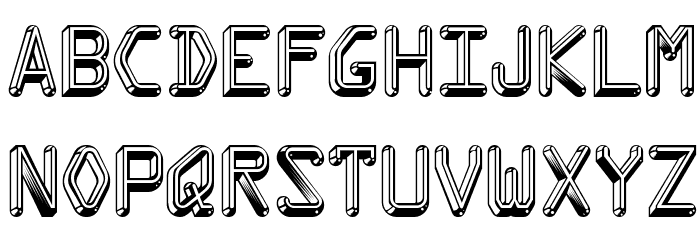 Kredit-Regular Font LOWERCASE