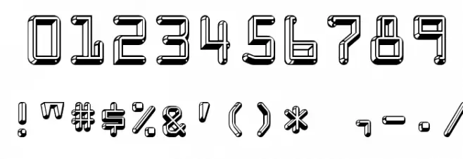 Kredit Font OTHER CHARS