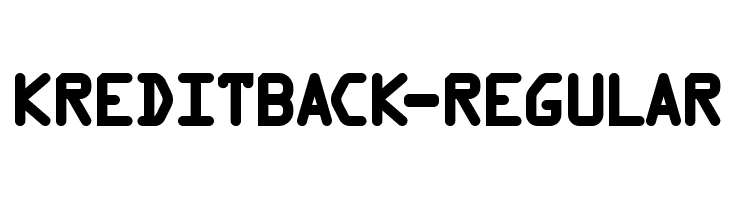 KreditBack-Regular  baixar fontes gratis