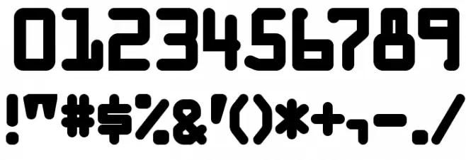 KreditBack-Regular Font OTHER CHARS