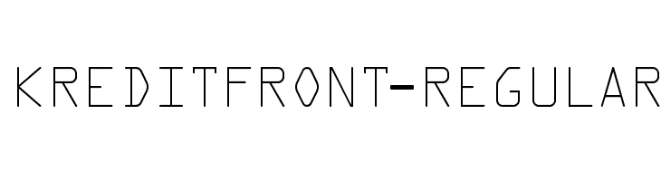 KreditFront-Regular  免费字体下载