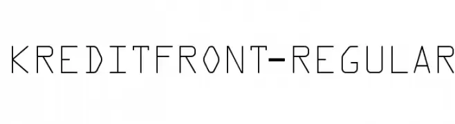 KreditFront-Regular  Fuentes Gratis Descargar