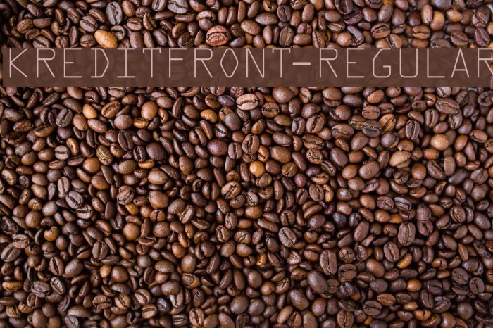 KreditFront-Regular Font examples