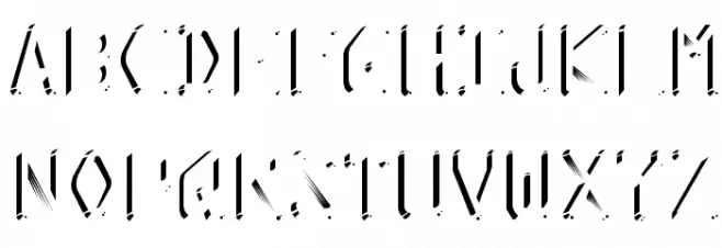 KreditShine-Regular Caratteri MAIUSCOLE