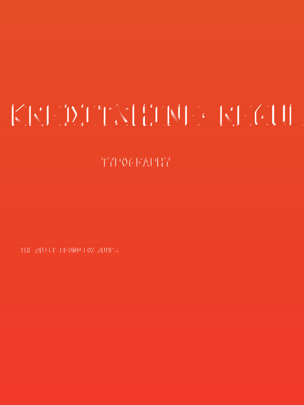 KreditShine-Regular Poster