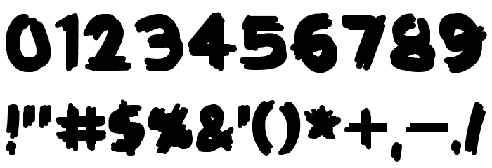 KreepTown フォント その他の文字
