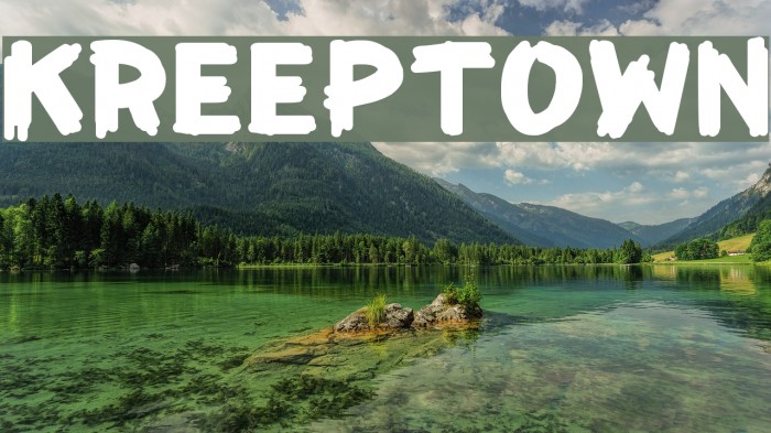 KreepTown フォント examples