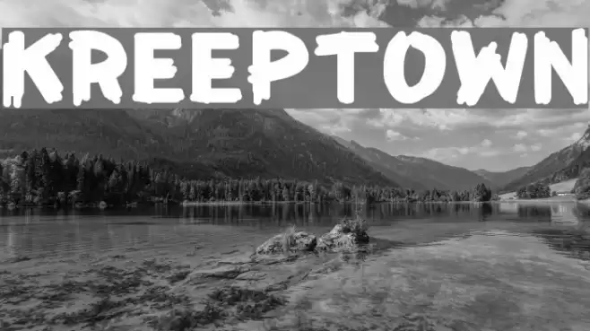KreepTown Font examples