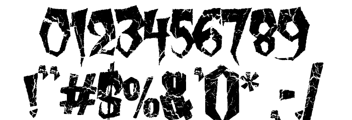 Kreepy Krawly Font OTHER CHARS