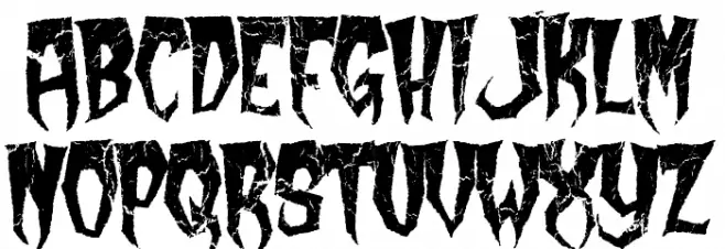 Kreepy Krawly Font UPPERCASE