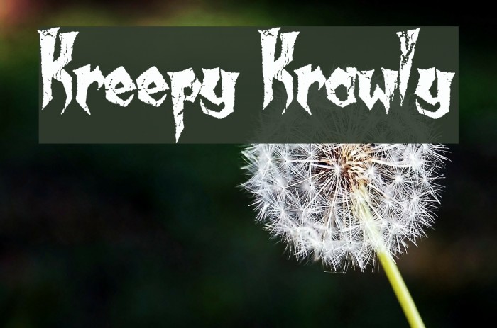 Kreepy Krawly Font examples