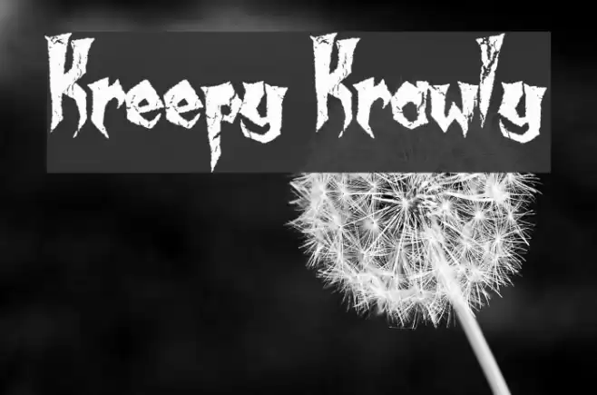 Kreepy Krawly Fonte examples