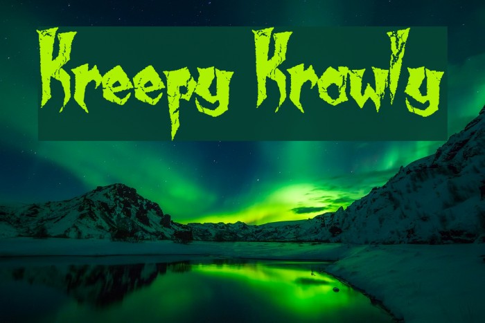 Kreepy Krawly Font examples