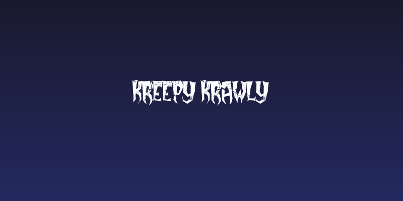 Kreepy Krawly Social Header