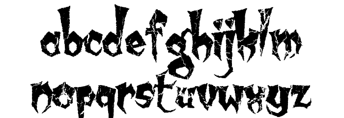 Kreepy Krawly Font LOWERCASE