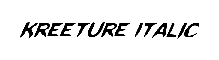 Kreeture Italic Font