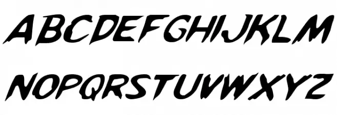 Kreeture Italic Caratteri MAIUSCOLE