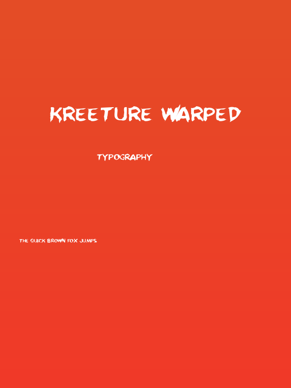 Kreeture Warped Poster