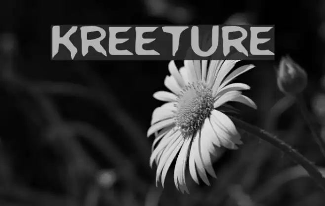 Kreeture Font examples