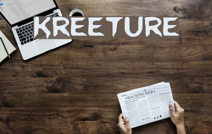 Kreeture फ़ॉन्ट examples