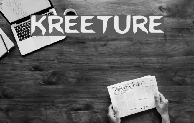 Kreeture Font examples