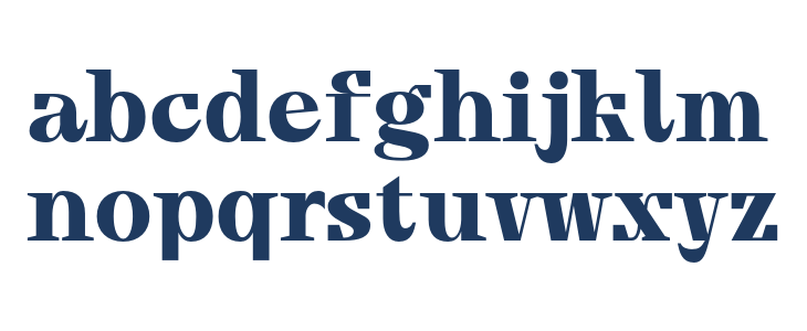 Kreftin-Regular Lowercase