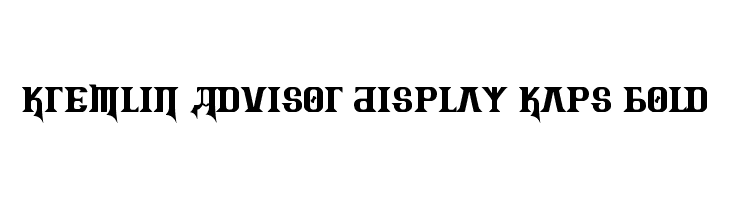 Kremlin Advisor Display Kaps Bold  font caratteri gratis