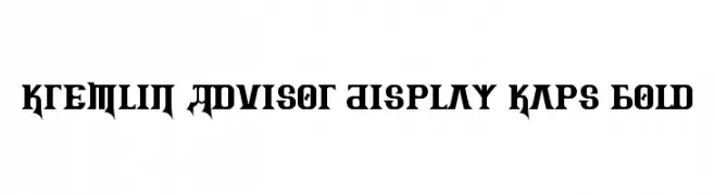 Kremlin Advisor Display Kaps Bold  नि: शुल्क फ़ॉन्ट्स डाउनलोड