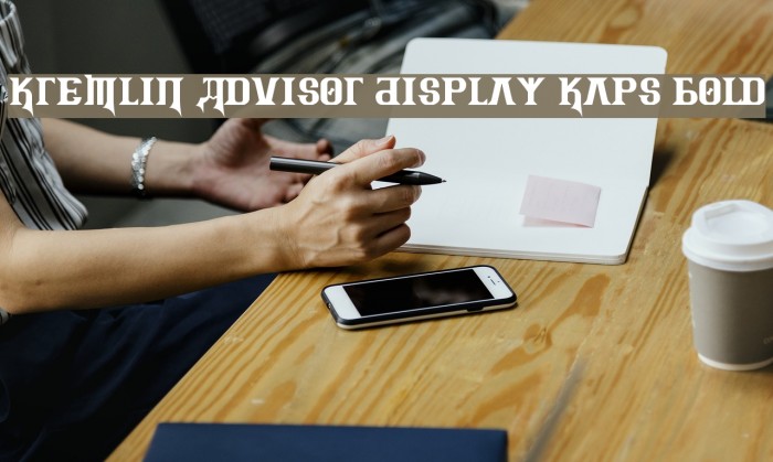 Kremlin Advisor Display Kaps Bold フォント examples