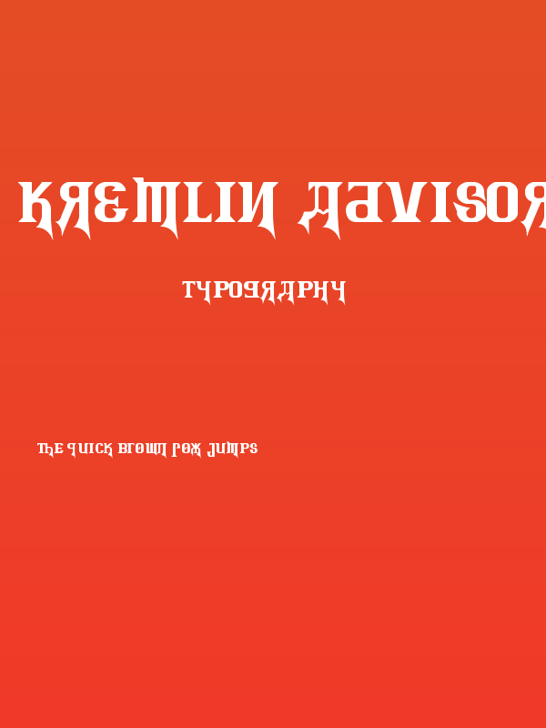 Kremlin Advisor Display Kaps Bold Poster