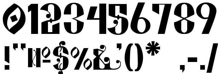 Kremlin Alexander Bold Font OTHER CHARS