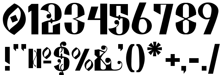 Kremlin Alexander Bold Font OTHER CHARS