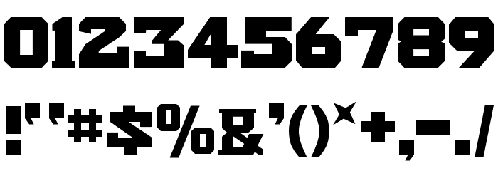 Kremlin Bolshevik Bold Font OTHER CHARS