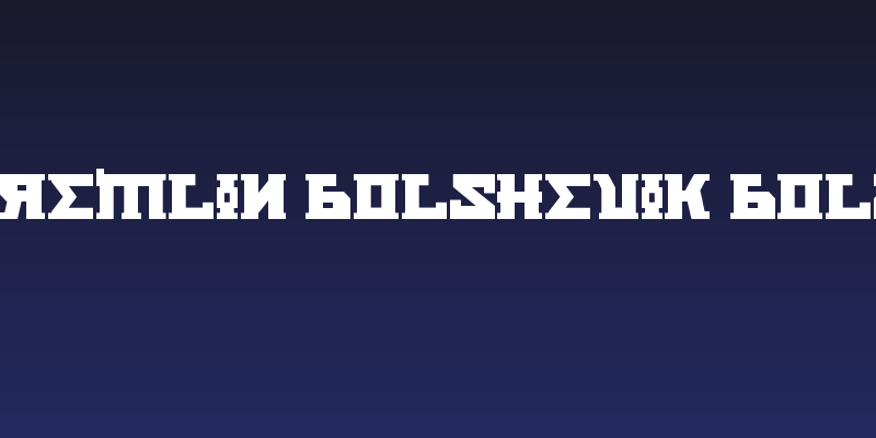 Kremlin Bolshevik Bold Social Header